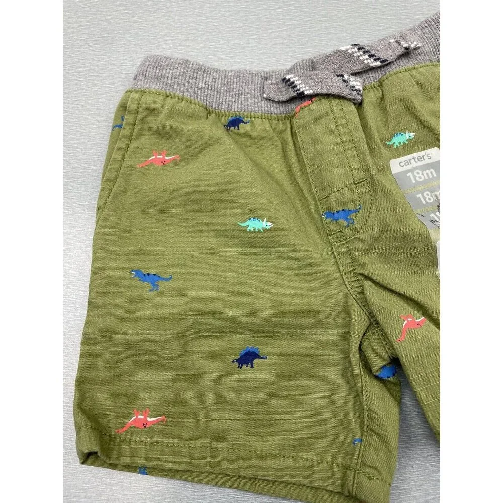 Carter's Baby Boy Pull-On Shorts  Dino Print Size 18M